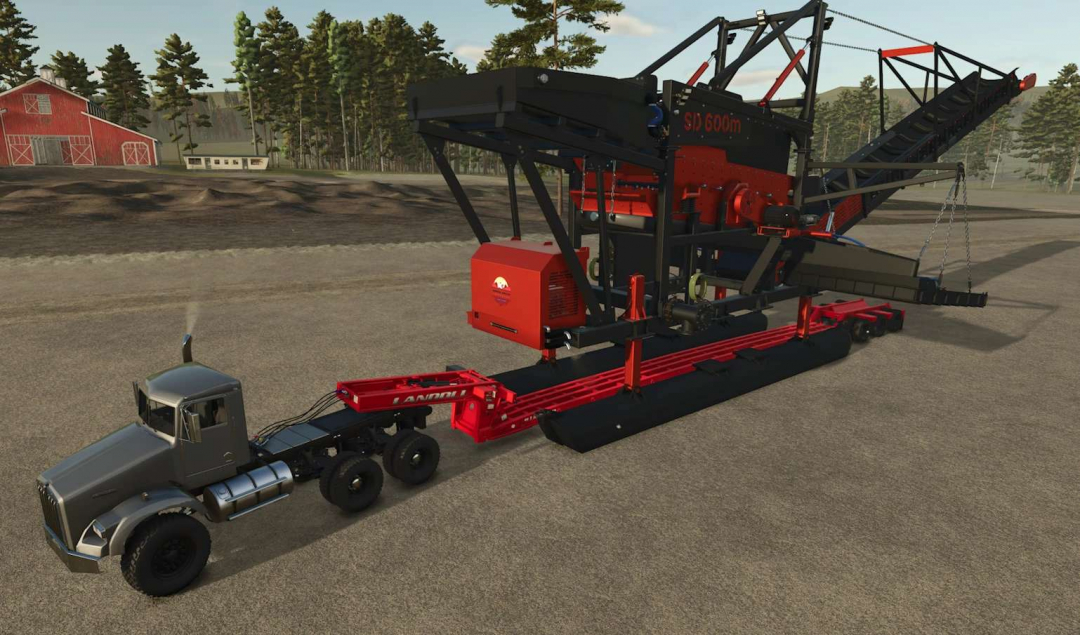 Landoll 2 Beam Lowboy Trailer v1.0