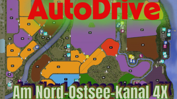 fs25-mods, AutoDrive Am Nord-Ostsee-Kanal 4x V1.0