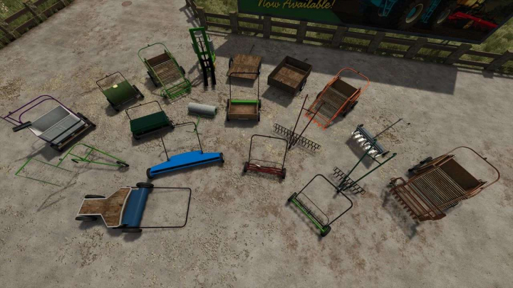 fs25-mods, Hand Pushable Machines Pack v5.1