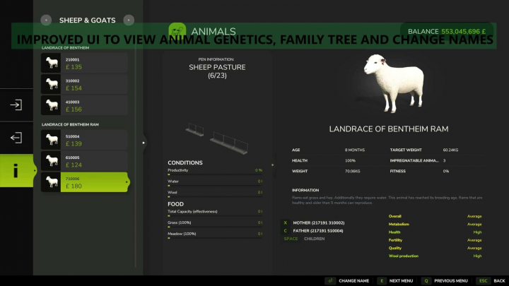 fs25-mods,  Realistic Livestock v1.2.1.3