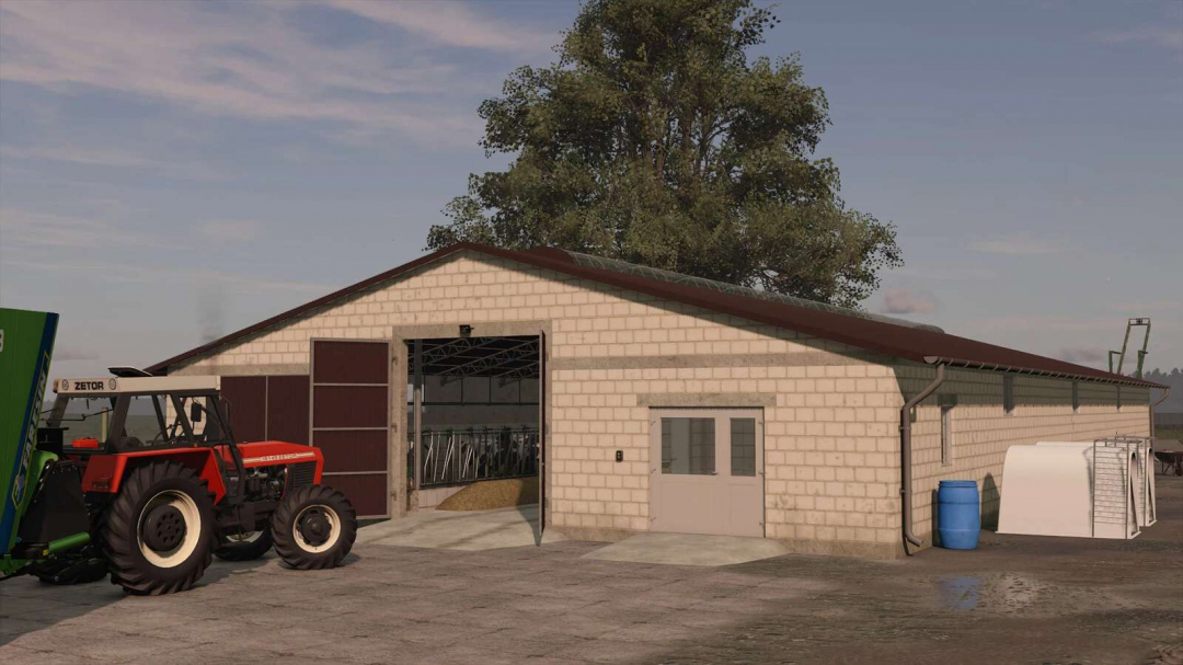 Cow Barn With Manure Conveyor v1.0