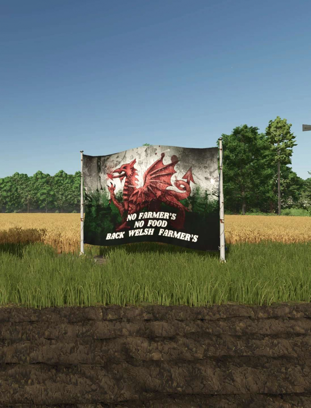 No Farmers No Food Welsh Flag Edit v1.0