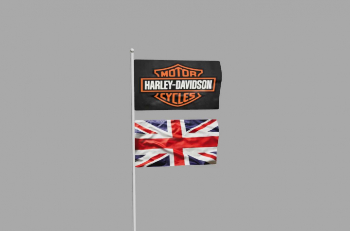 fs25-mods, Harley Davidson Flag EDIT v1.0