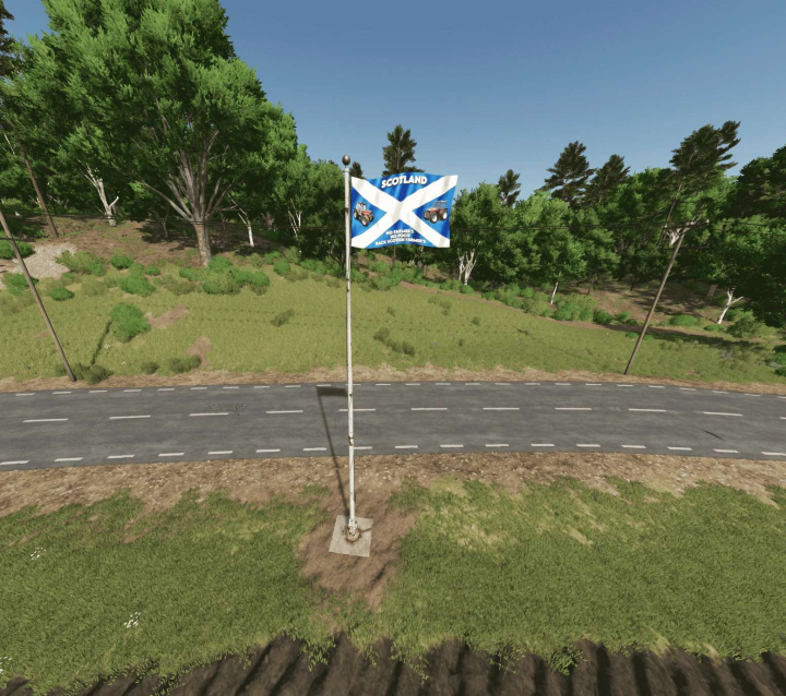 fs25-mods, Scotish Flag pole v1.0