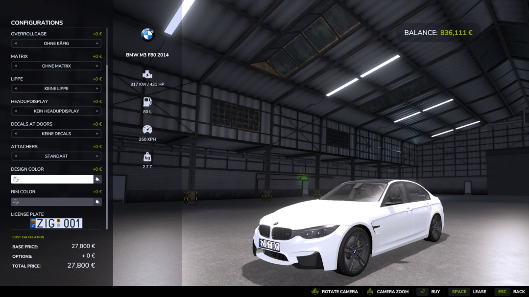 BMW M3 F80 V1.0.0.1