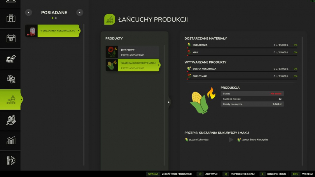 Drying room for corn, poppy seeds and sunflower seeds v1.0