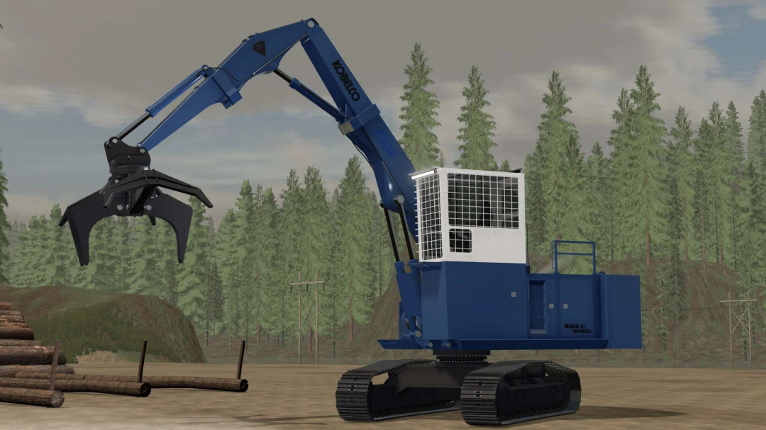 Kobelco SK400LL Log Loader v1.0