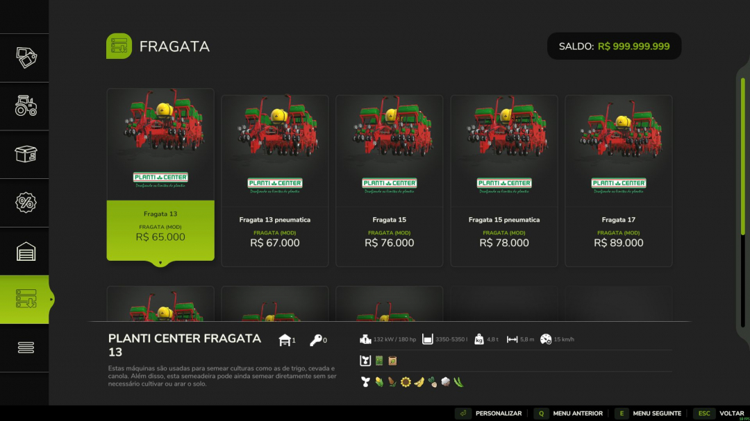 Planti Center Fragata Pack v1.0