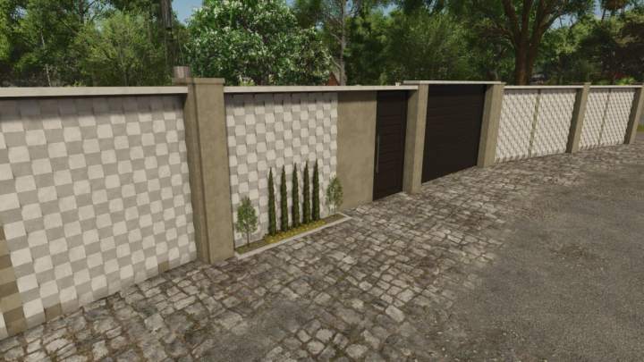 fs25-mods, Modern Wall Set V1.0