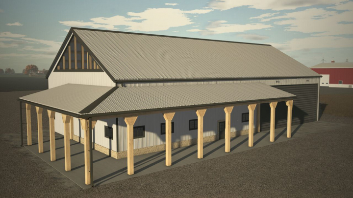 fs25-mods,  Shed With Patio V1.0