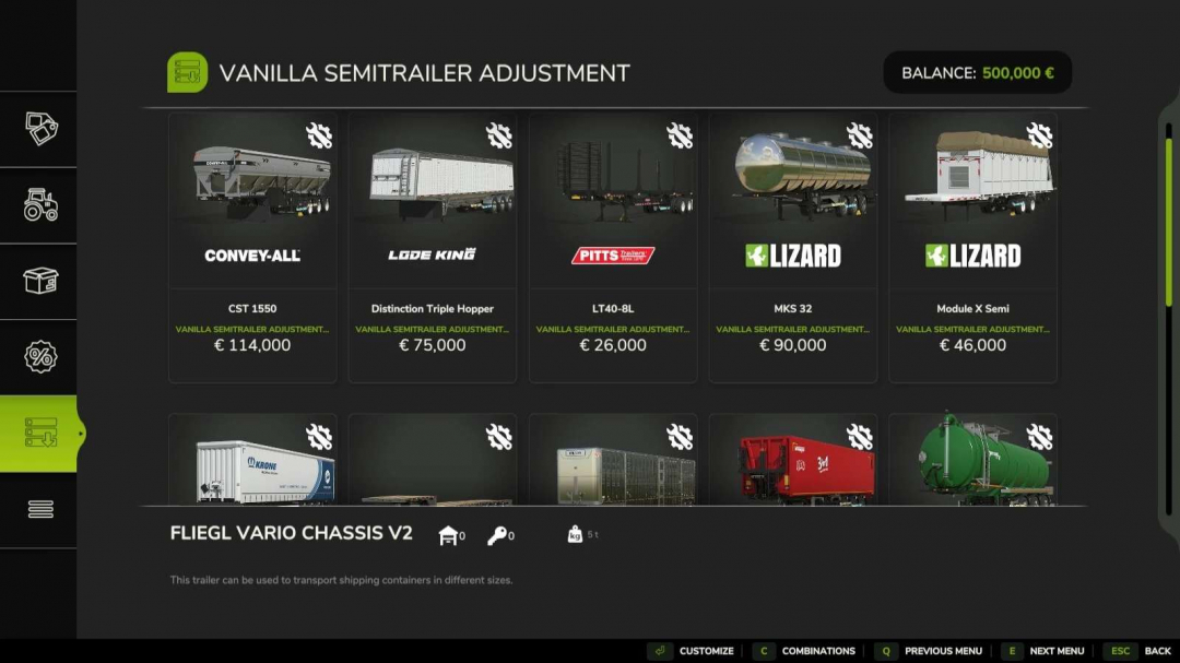 Vanilla Semitrailer Adjustment v1.0