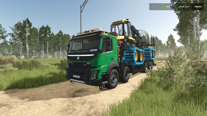 fs25-mods,  Volvo forestry machine truck 1.0