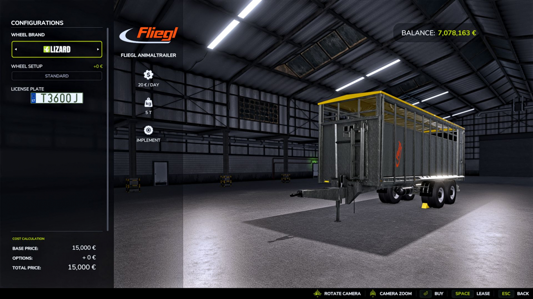 Fliegl Animal Transport Trailer V1.1