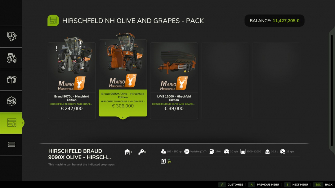 Grape and olive harvester V1.0