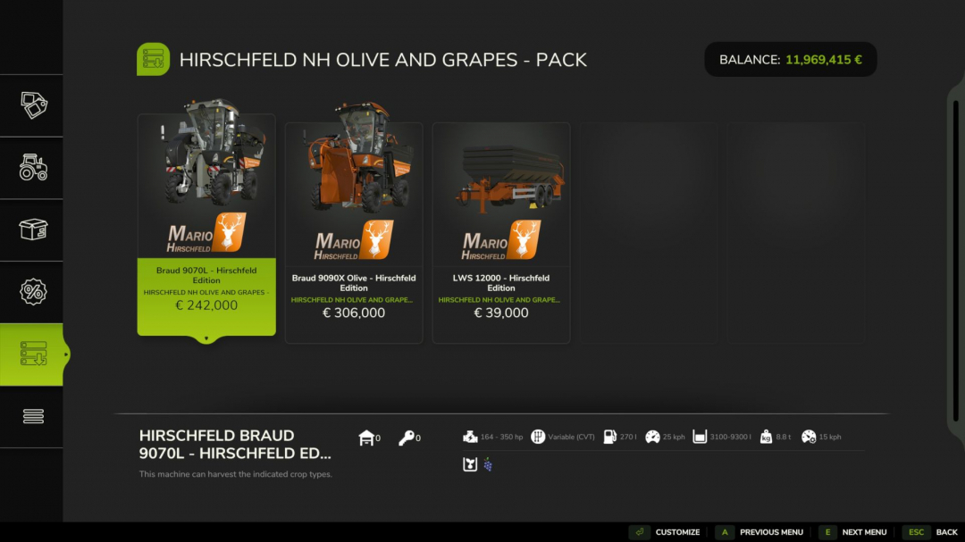 Grape and olive harvester V1.0