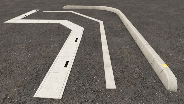 fs25-mods, Curbstone Fence Pack V1.1