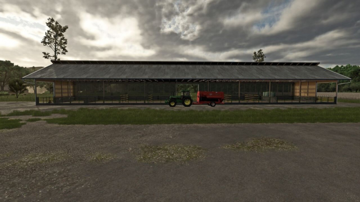 fs25-mods, Monoslope Cow Barn V1.0.0.1