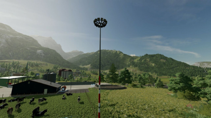 fs25-mods,  Floodlight Pole Prefab V1.0