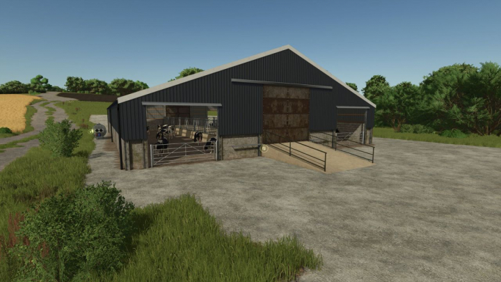 fs25-mods,  Large UK Indoor Cow Barn V1.0.0.1