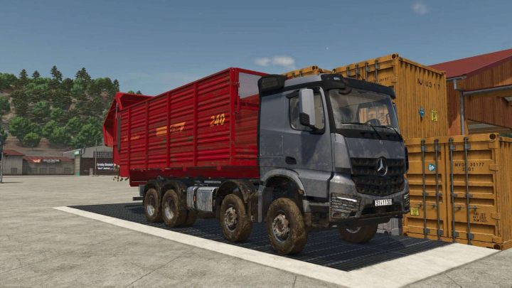 fs25-mods,  Schuitemaker Siwa 240 Hooklift Silage Container v1.0