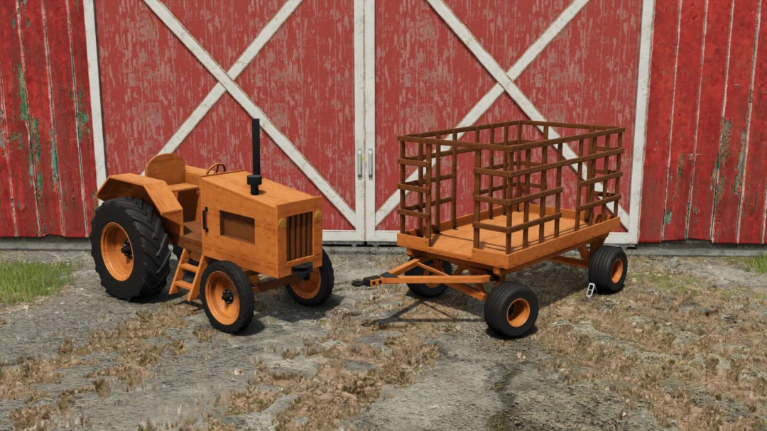 Wooden Tractor Set v1.0