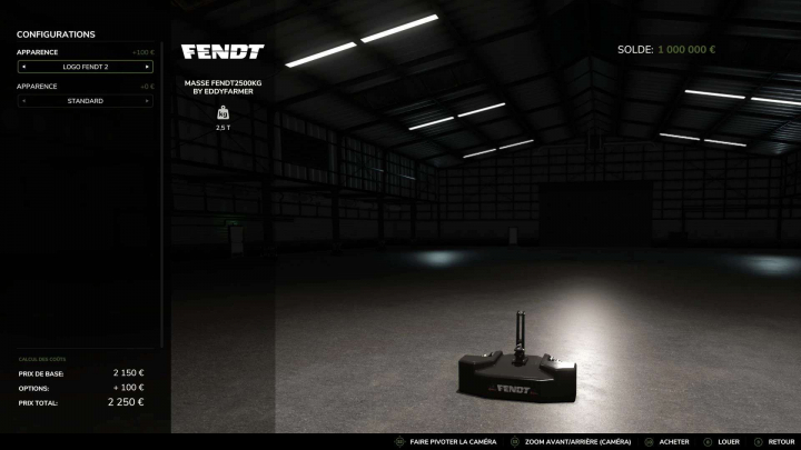fs25-mods,  Fendt weight v1.0