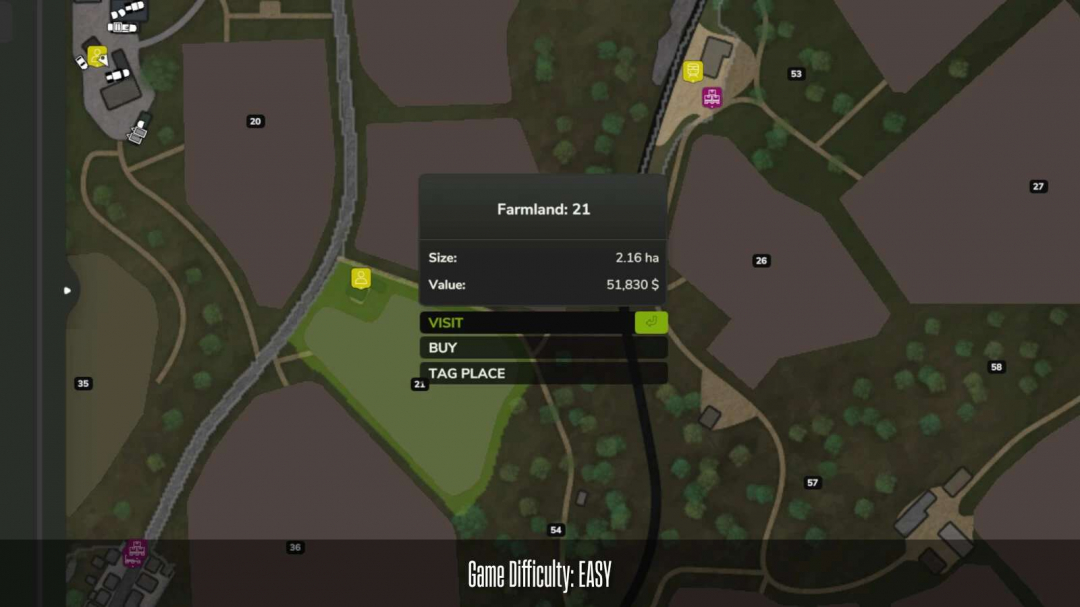 Farmland Cost By Difficulty v1.0