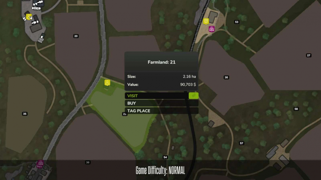 Farmland Cost By Difficulty v1.0