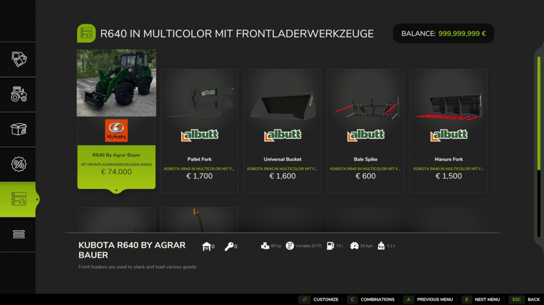 Kubota Pack Multicolor V1.6
