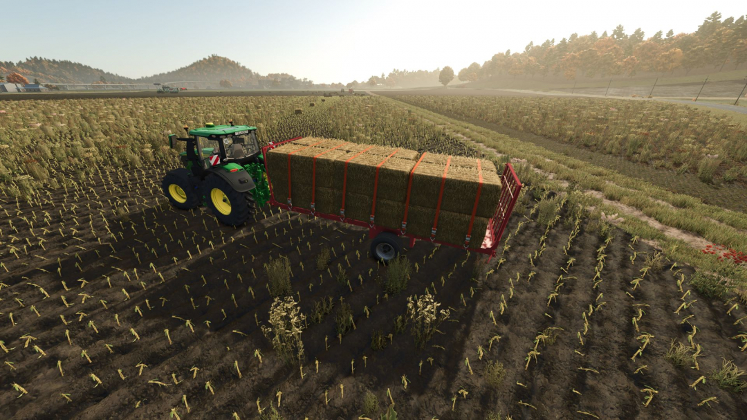 Old flatbed trailer La Campagne V1.0