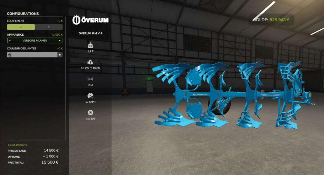 Overum XL Plow v1.0