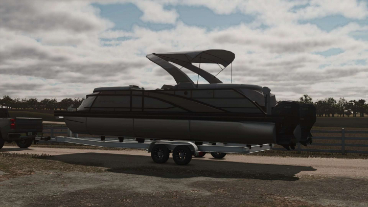 fs25-mods, 2025 Bennington Q Line Pontoon Boat And Trailer v1.0