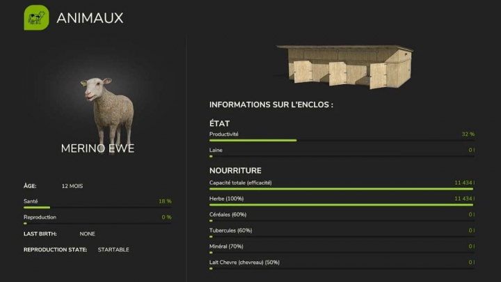 fs25-mods,  Realistic nutrition for your animal farms v1.4