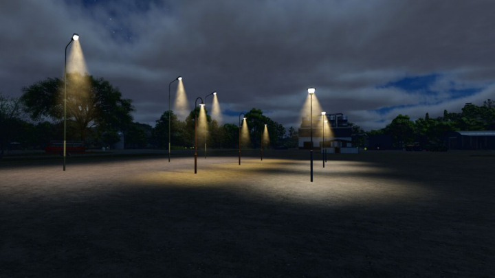 fs25-mods,  Streetlights With Fog V1.0