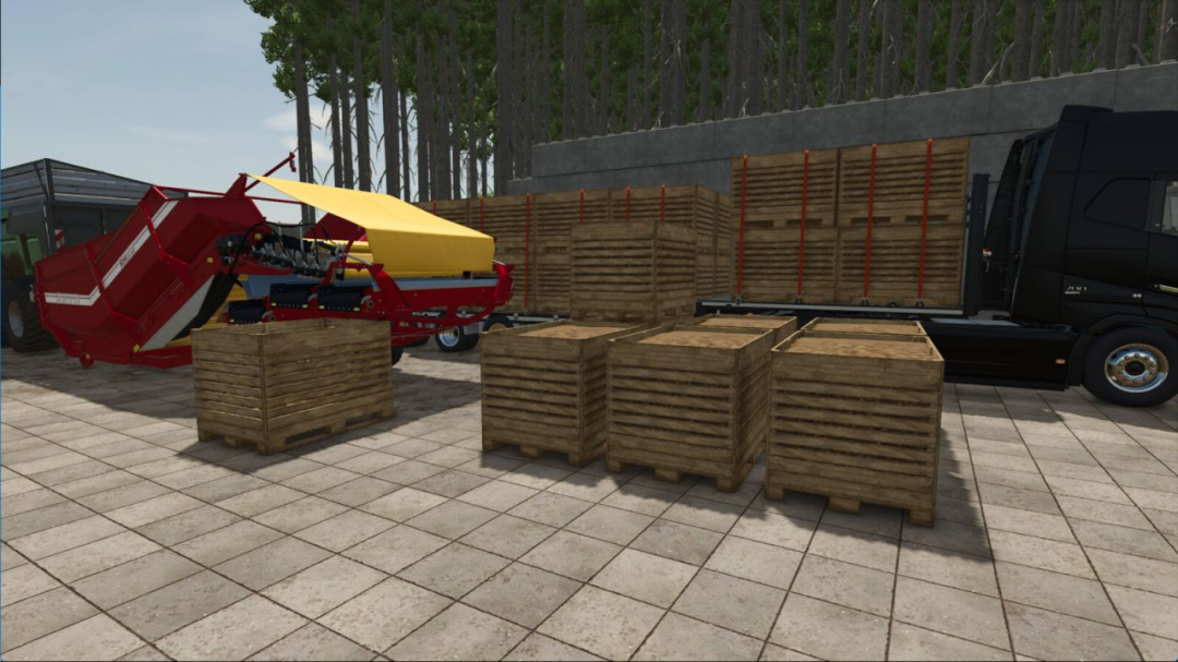 Grimme Receiving Hopper With Automatic Pallet Stacking V1.0