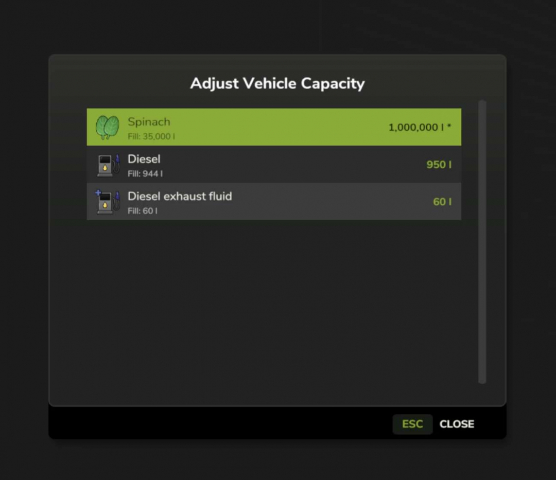 Adjust Storage Capacity v0.4