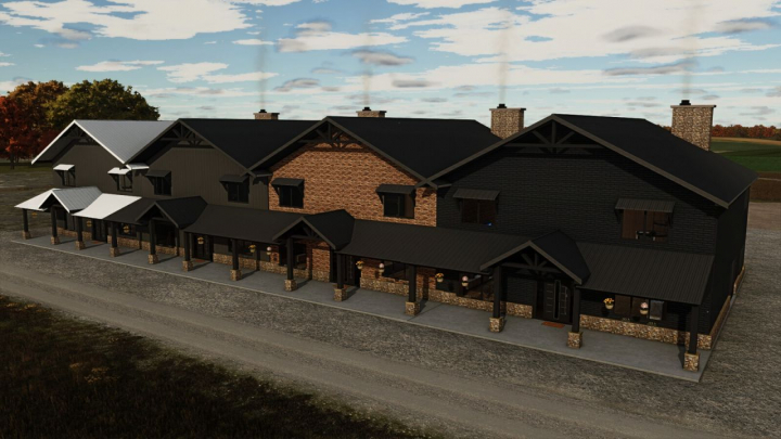 fs25-mods,  BarnDom Extension V1.0