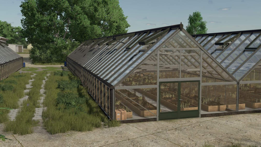 Large Glass Greenhouse Package V1.0