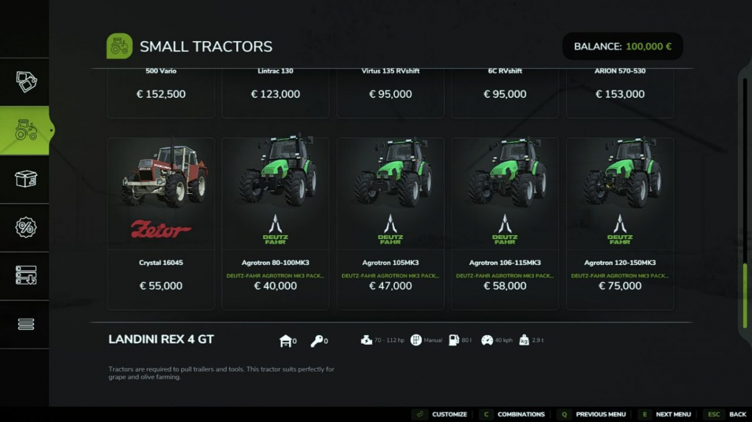 Deutz Fahr Agrotron 80-150 MK3 Pack v1.0