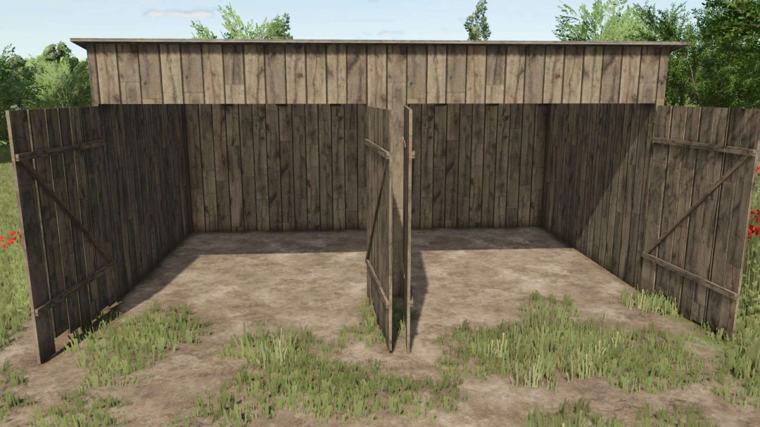 Old wooden garage v1.0