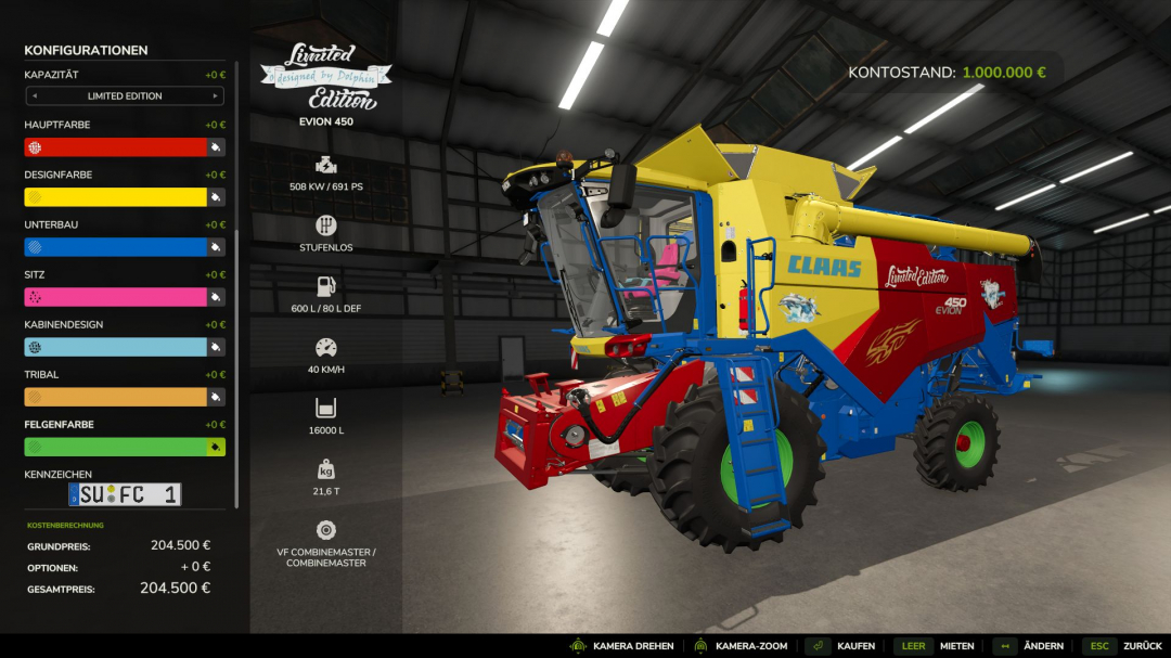 Claas Evion 450 Pack Limited Edition V1.0