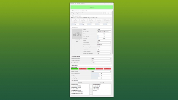fs25-mods,  GE10 Script – Placeable XML Editor (Prefab) V1.0.0.1