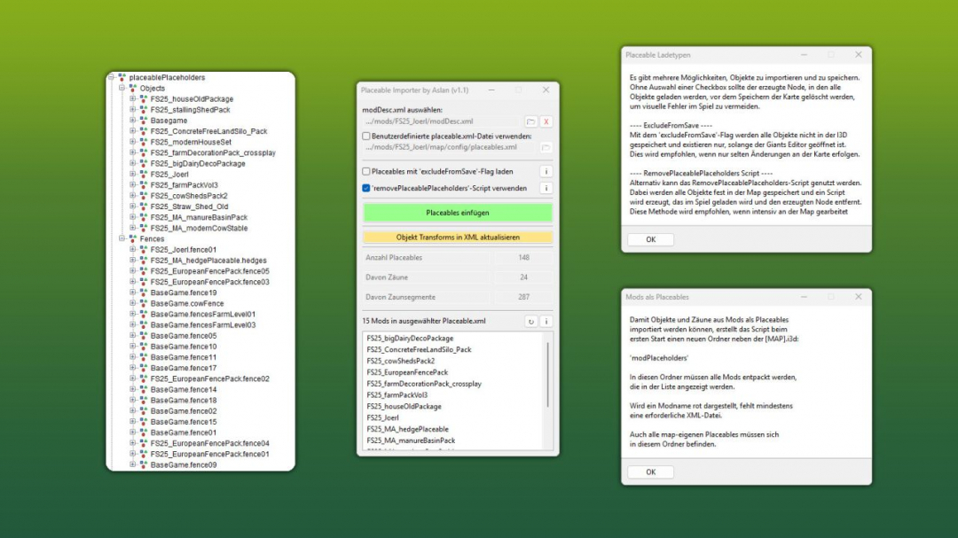 GE10 Script – Placeable Importer (Prefab) V1.1