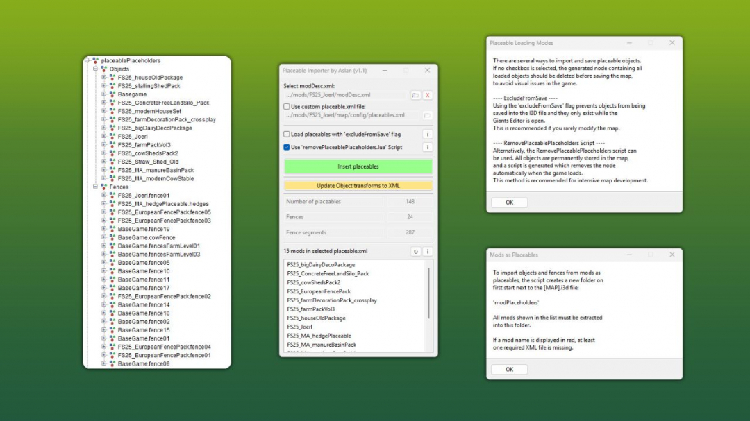 GE10 Script – Placeable Importer (Prefab) V1.1