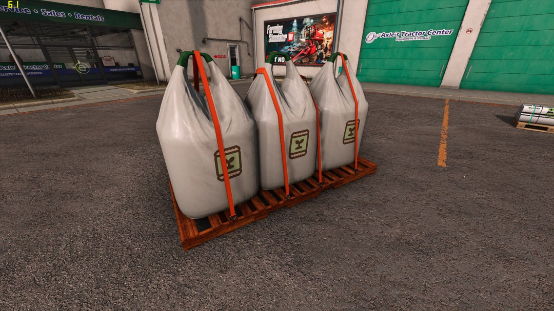 Pallet w Tension Belts & Long Pallet Forks v1.0