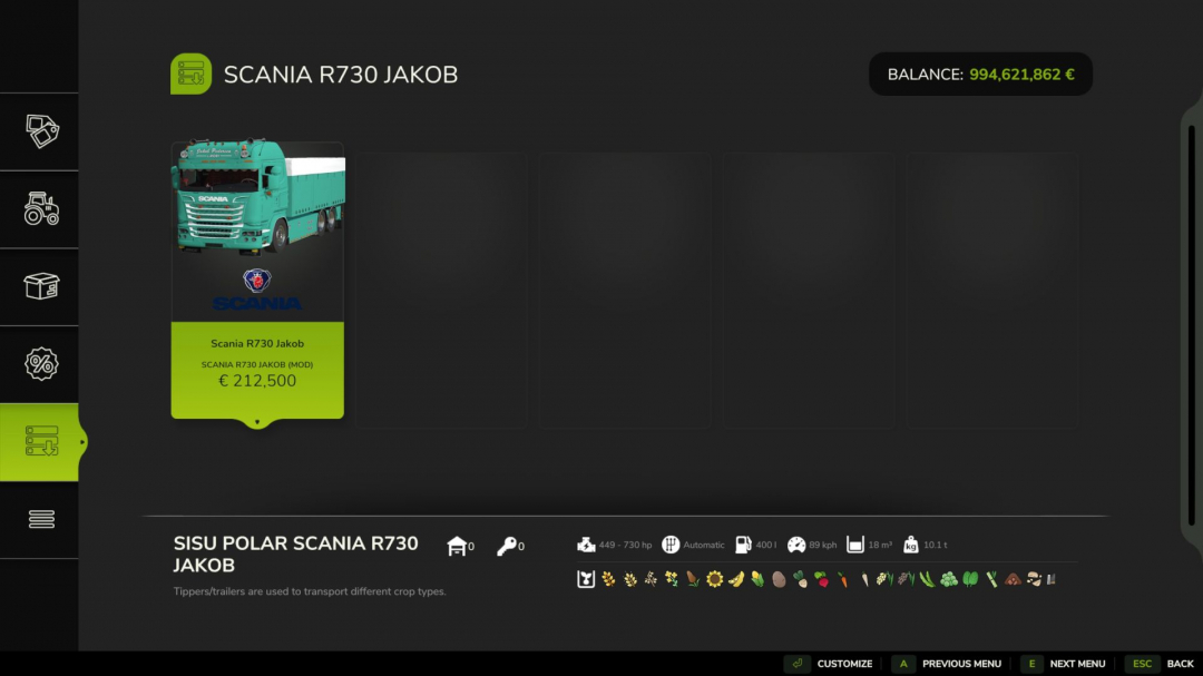 Scania R730 Jakob V1.0.0.1