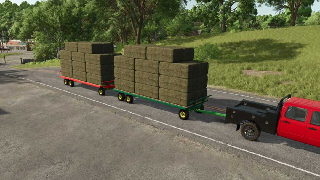 John Deere 1275 Bale Wagons V1.0