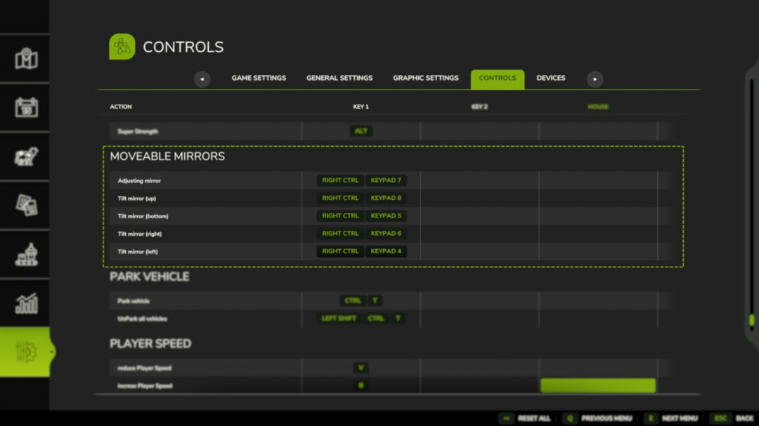 Moveable Mirrors V1.0