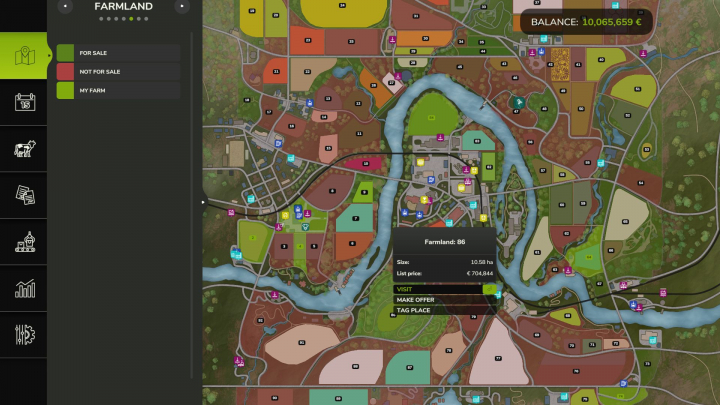 fs25-mods,  Farmland Market v1.0