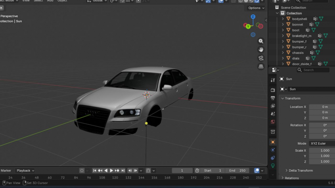 Audi A8 Prefab V1.0